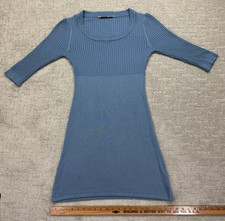 Womens Small Athleta Cashmere Blend Blue Causal Knit Dress
