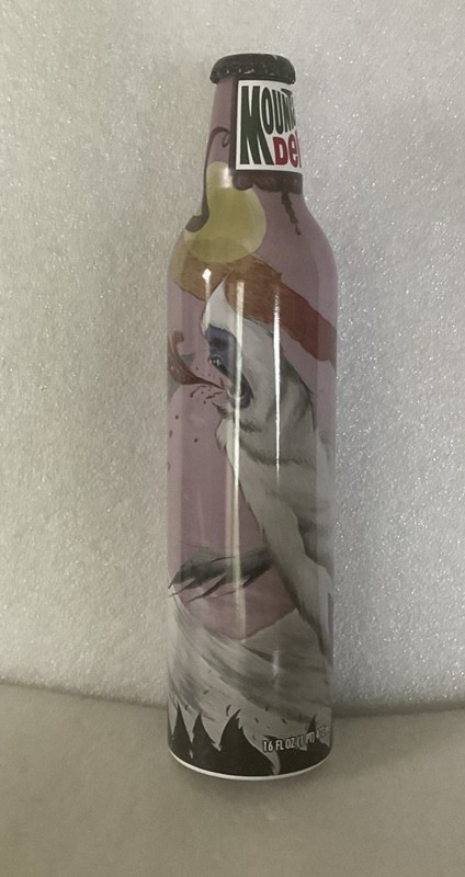 2009 Mountain Dew Green Label Art Beware Mountain Aluminum Bottle Jeff Mcmillan