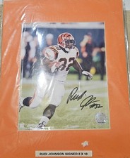 Rudi Johnson #32 Signed 8X10 Football NFL Photo Offers Welcomed