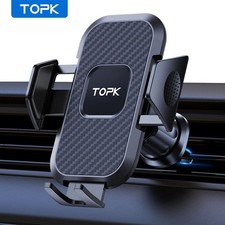 Car Phone Holder Mount,TOPK Upgrade Auto Locking Universal Phone Stand Holder wi