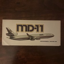 MD-11 McDonnell Douglas Bumper Sticker Decal