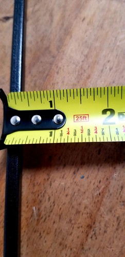Extra Small Steel Rectangular Tube  .257 in  x .408 in x 24 ” Long   .026” Wall