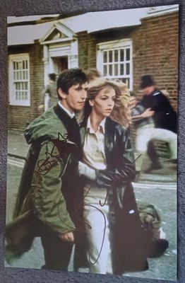 phil daniels with leslie ash during a scene from quadrophenia signed 12x8 photo