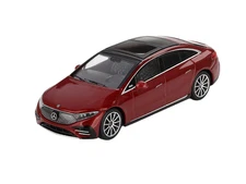 Mercedes-Benz EQS 580 4MATIC – Red Diecast 1:64 Scale Model - TSM MGT00970