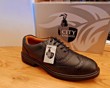 New - City Knights SS500CM Executive Brogue Safety Shoe - S1P SRC, UK 10 / EU 44