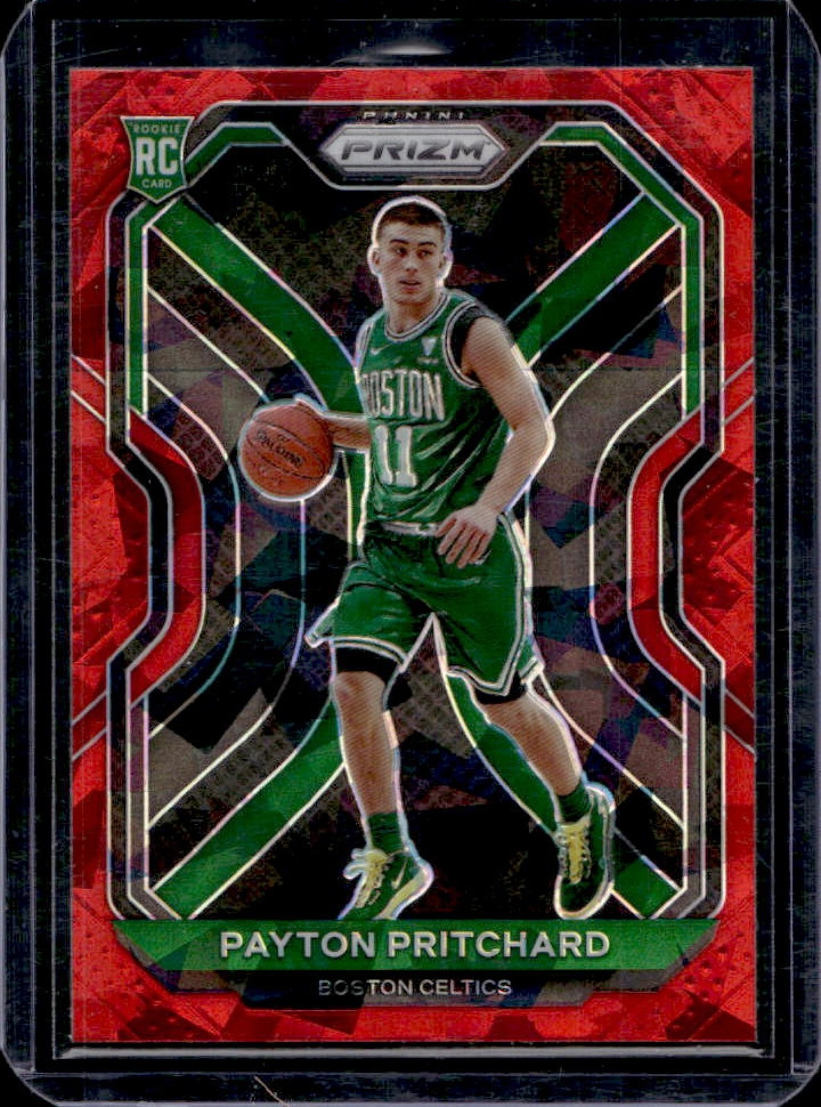 2020-21 Panini Prizm Payton Pritchard RC Red Ice Prizm Rookie #257 Celtics