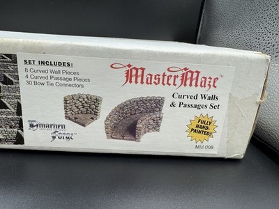 Dwarven Forge Master Maze Curved Walls & Passages Set OVP MM 008