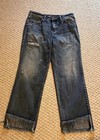 Silver Jeans Woman’s 29 Vintage Ankle Straight Distressed Fringe Raw Hem — photo 1