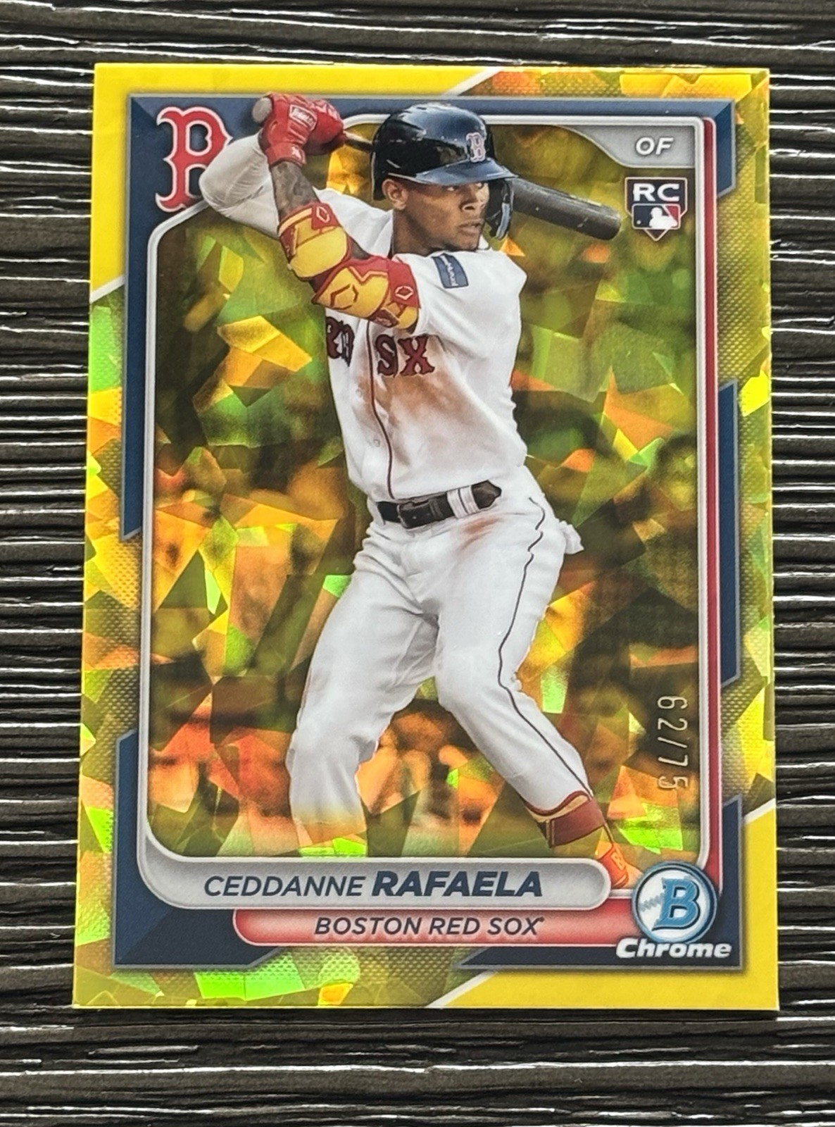 Ceddanne Rafaela /75 - 2024 Bowman Chrome Sapphire Edition - Yellow #5