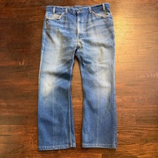 Vintage levis 517 bootcut jeans cotton poly made in USA tagged 40x30