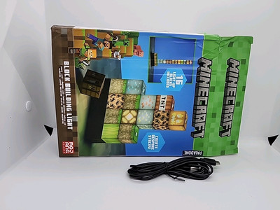 Minecraft Block Building Light Lamp 16 Cubes Light Up