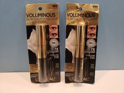 L'Oreal~Lot of 2 Voluminous Noir Balm Mascara ~ #980 Black ~ NIB