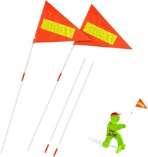 Replacement Safety Flags 2Packs Compatible with Step2 Reflective Caution Flag fo