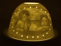 Dome Light Engel Raphael Teelicht Windlicht Putte Schutzengel Erzengel Putten