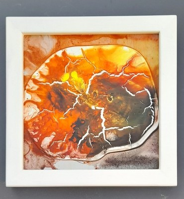 Abstrakte Kunst  29 x 29 cm.  Preis reduziert