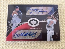 2007 UD Exquisite Josh Beckett Ben Sheets Signature Dual Auto /25