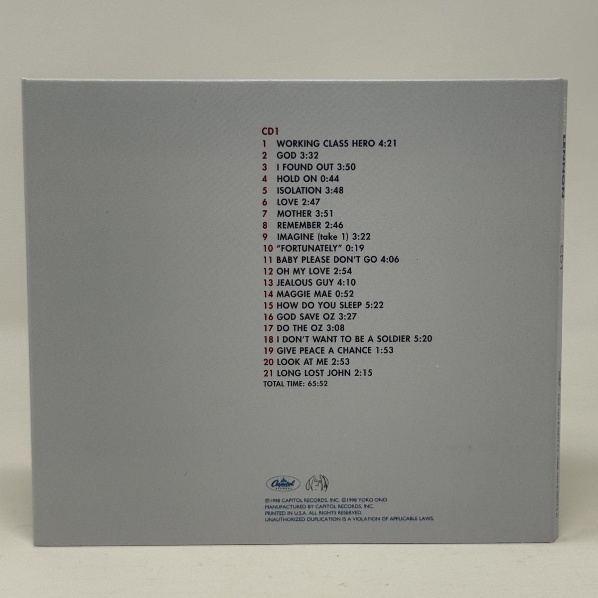 John Lennon Anthology 4 CD Box Set + Book 94 Unreleased Tracks
