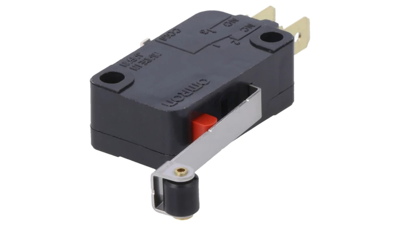 Microswitch SNAP ACTION with a lever (with a roller) SPDT Pos 2 VX0161C23 /T2UK