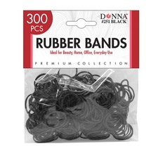 DONNA 300PCS Small Black Rubber Bands for Hair   1 Count Pack of 1 ,