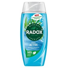 Image of 4x RADOX Mineral Therapy Feel Active Shower Gel 225ml – Sea Salt & Lemongrass