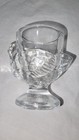 VTG French Clear Glass 3D Hen Chicken Egg Cup Made in France kitchen breakfast — photo 2