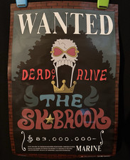 ONE PIECE 2 Official Wanted Posters/Shanks/ The Sk. Brook/ 11" x 17"/ NEW