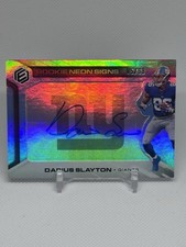 Panini Elements Darius Slayton Rookie Neon Signs Blue Auto /99 #RNS-DL Giants