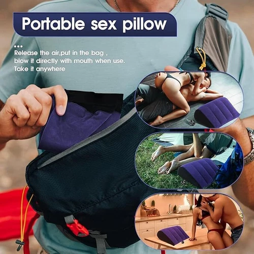 Sex Pillow Position Enhancer Wedge Bondage Furniture Cushion Couples Love Seat - Picture 12 of 24