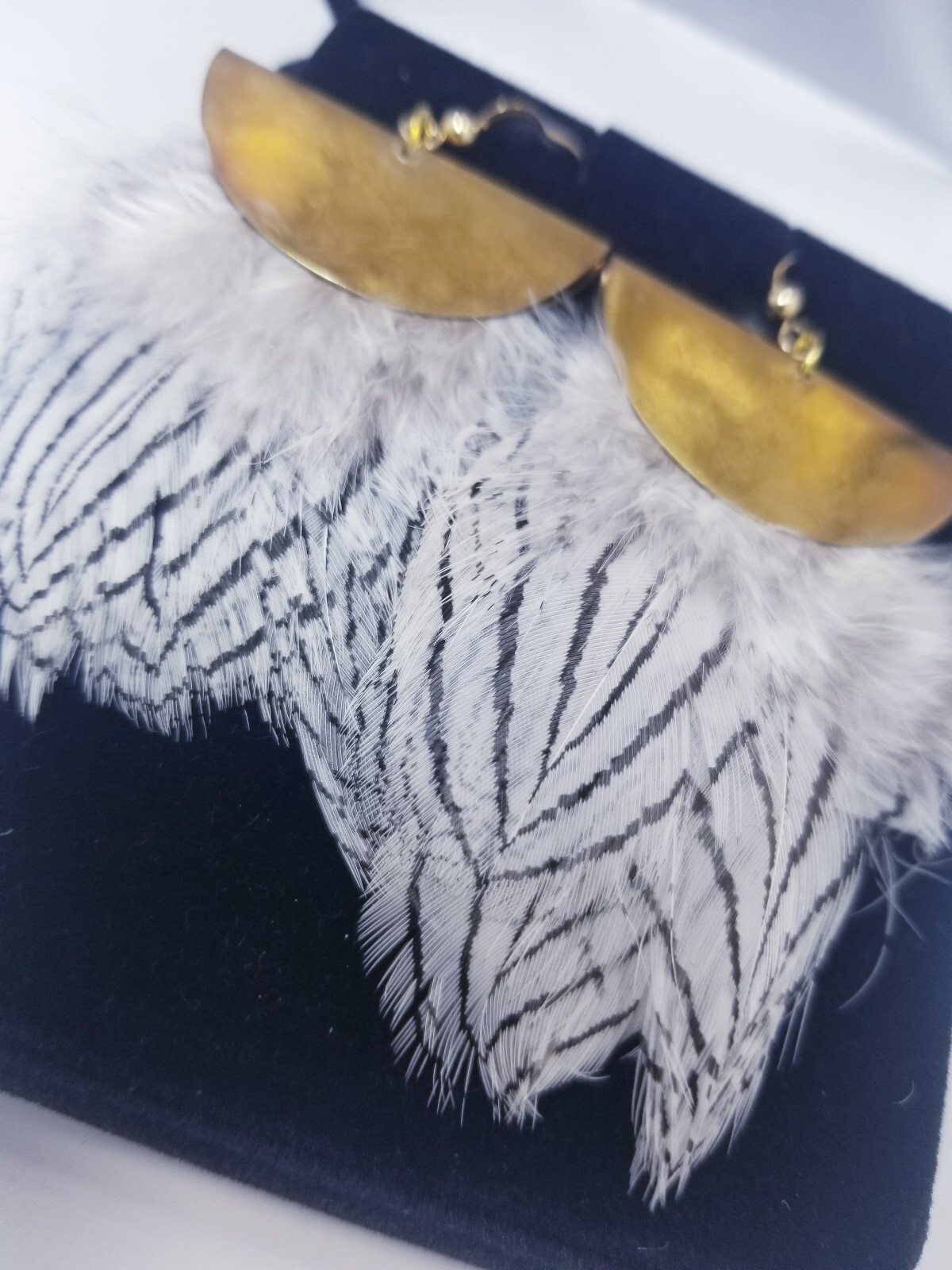 Handmade Feather Earrings - image 3