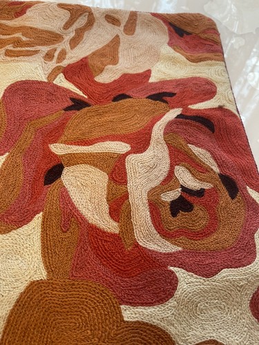 Hand embroidered suzani pillow cover,Uzbek pillowcase,cushion cover 50x46cm (49) - Picture 8 of 14