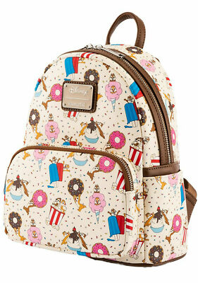 NEW LOUNGEFLY X Disney Chip and Dale Desserts AOP Mini 