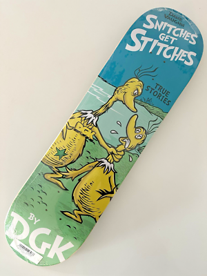 DGK x DR. SEUSS SNITCHES GET STITCHES SKATEBOARD DECK TRUE STORIES