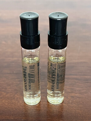 LOT OF 2 ARMANI PRIVE ROSE D'ARABIE Unisex EDP Dabber Vial Sample 0.06oz 2ml Ea