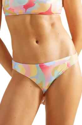 Billabong L89752 Peach Tea Recycled Blend Full Bikini Swim Bottoms Size M/10