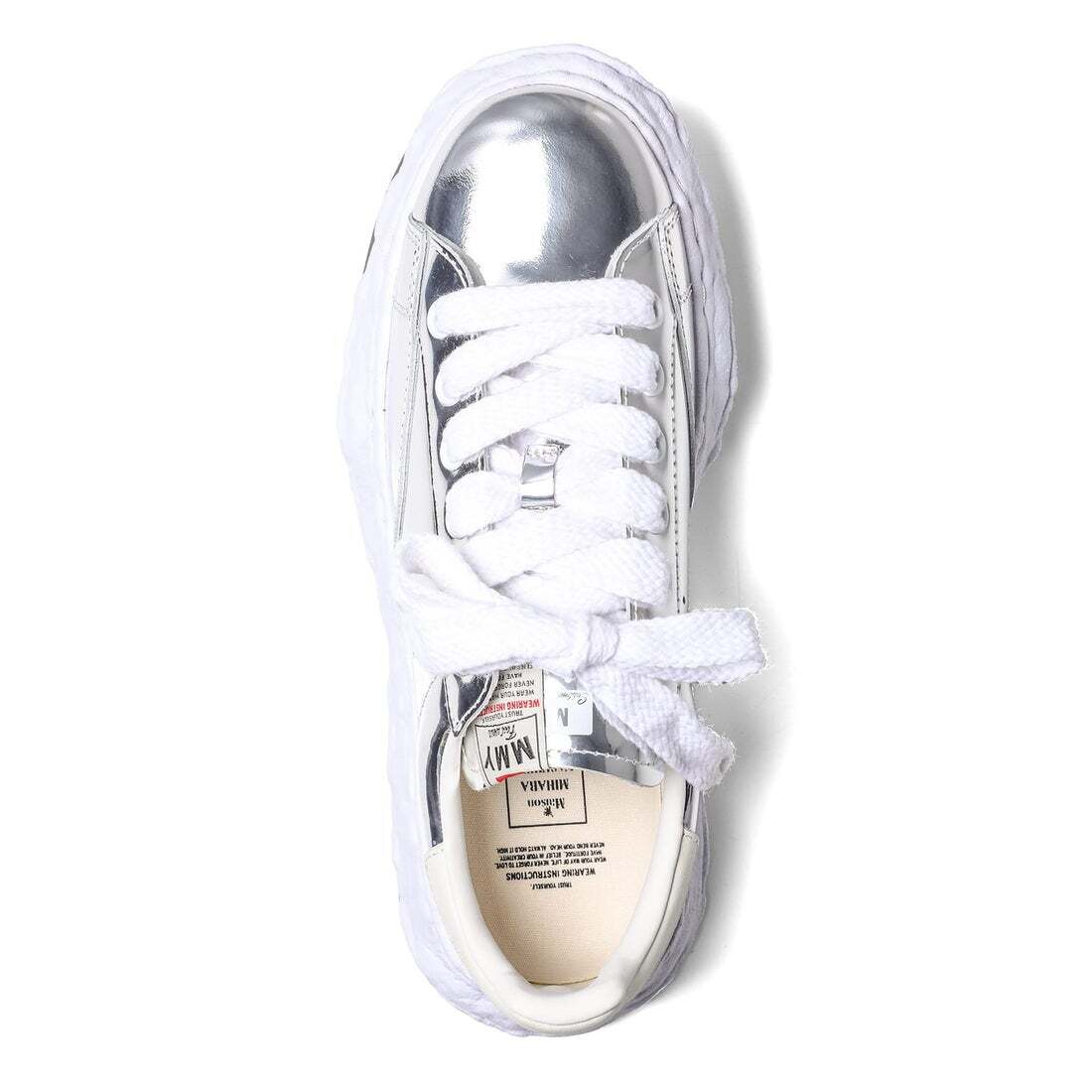 MIHARA YASUHIRO|SNEAKERS (A12FW701 SILVER) A12FW701-silver Maison MIHARA YASUHIRO CHARLES Original Sole