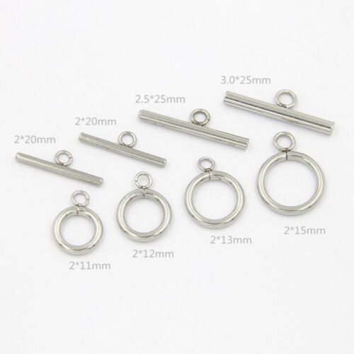 20 Sets Stainless Steel OT Clasp Toggle For Bracelets Making Diy Necklace Making - Afbeelding 1 van 5