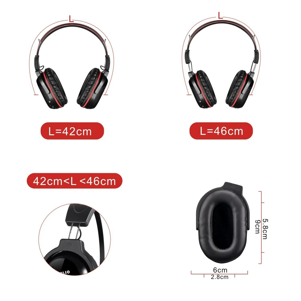 SIMOLIO Wireless Headphones for Buick Enclave 2002-2017 DVD system  New (4pack) - Image 3 of 4