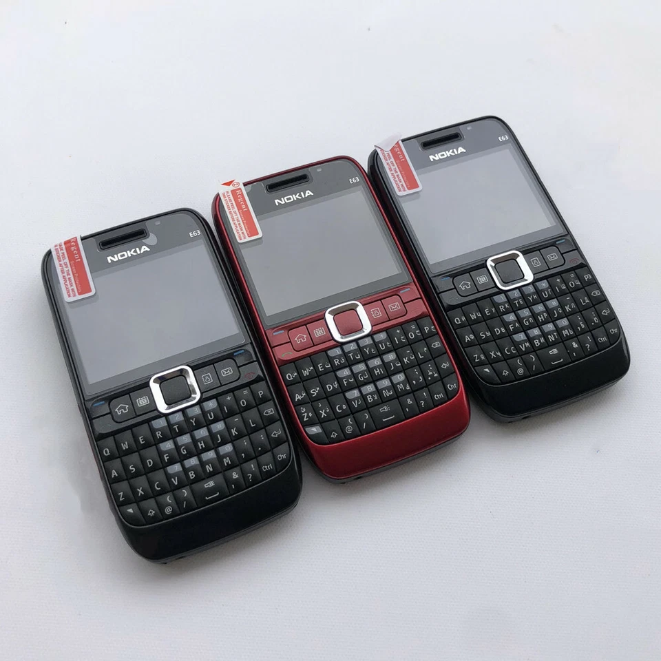 100% Genuine Nokia E63 QWERTY Keypad Wifi 3G Camera MP3 Unlocked Mobile Phone - Image 2 of 4