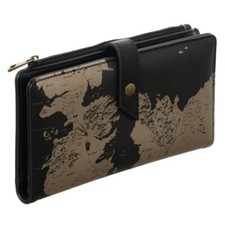 Game of Thrones Map of Westeros Wallet Women's Fold with Zipper Pocket GoT