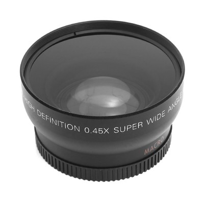 52MM 0.45x Wide Angle Lens + Macro Lens for 52mm DSLR and digital camera