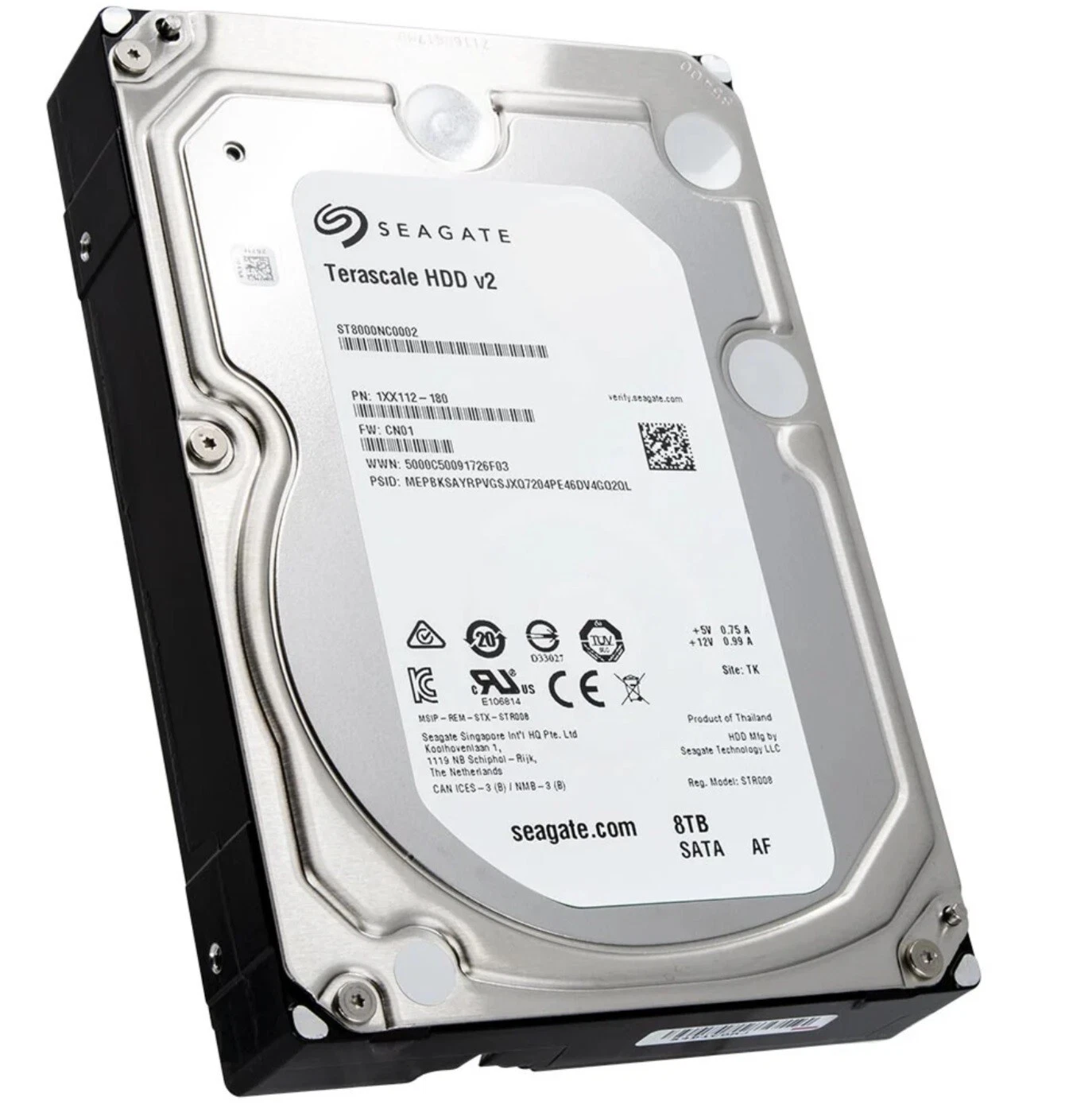 FESTPLATTE SEAGATE TERESCALE ST8000NC0002 8TB 7200U/min 256MB SATA III 3.5" Zoll - Bild 1 von 7