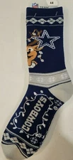 NFL Dallas Cowboys Ugly Sweater Socks, New (SWEATER STRIPE)