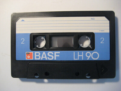  BASF LH C 90  Blau sehr seltene Kassette   bespielt Sammler  