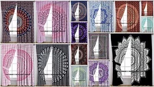 WHOLESALE LOT OF 10 PC CURTAINS SET INDIAN MANDALA WINDOW CURTAINS DIVIDER THROW