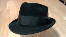 VINTAGE FEDORA HAT STETSON MALLORY  7 1/8  DOUBLE FEATURE