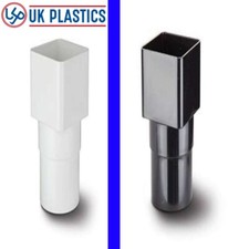 Guttering  Drain Connector 65mm Square to 68mm round Rainwater Downpipe Adapters