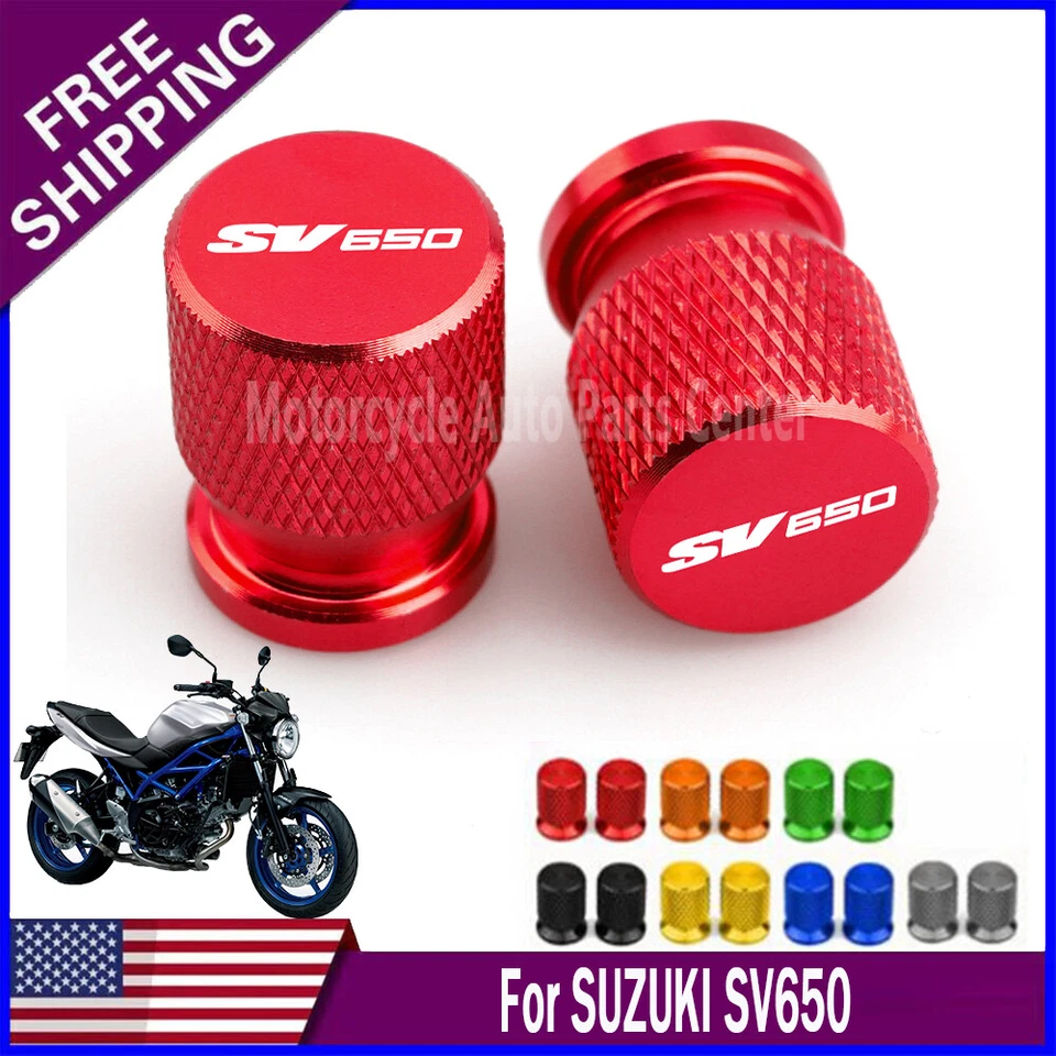 New Hot Sale High Quality CNC Tire Valve Stem Seal Cover For Suzuki SV650 SV650S Foto 2 de 4