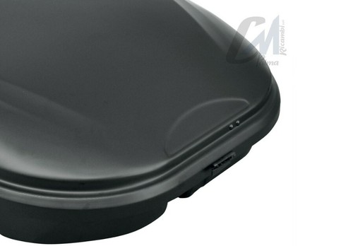 E9000 BAULE BOX TETTO GEV SPAZIO320 NERO OPACO 125X90X34 PORT 50kg 320L OM. TUV - Foto 4 di 16