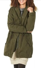 Fat Face Khaki Green Jacket Two In One Detachable Huddy Rrp £150.00