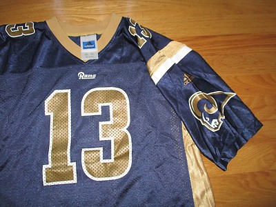 Vintage Adidas KURT WARNER No 13 ST LOUIS RAMS (Youth LG 14-16
